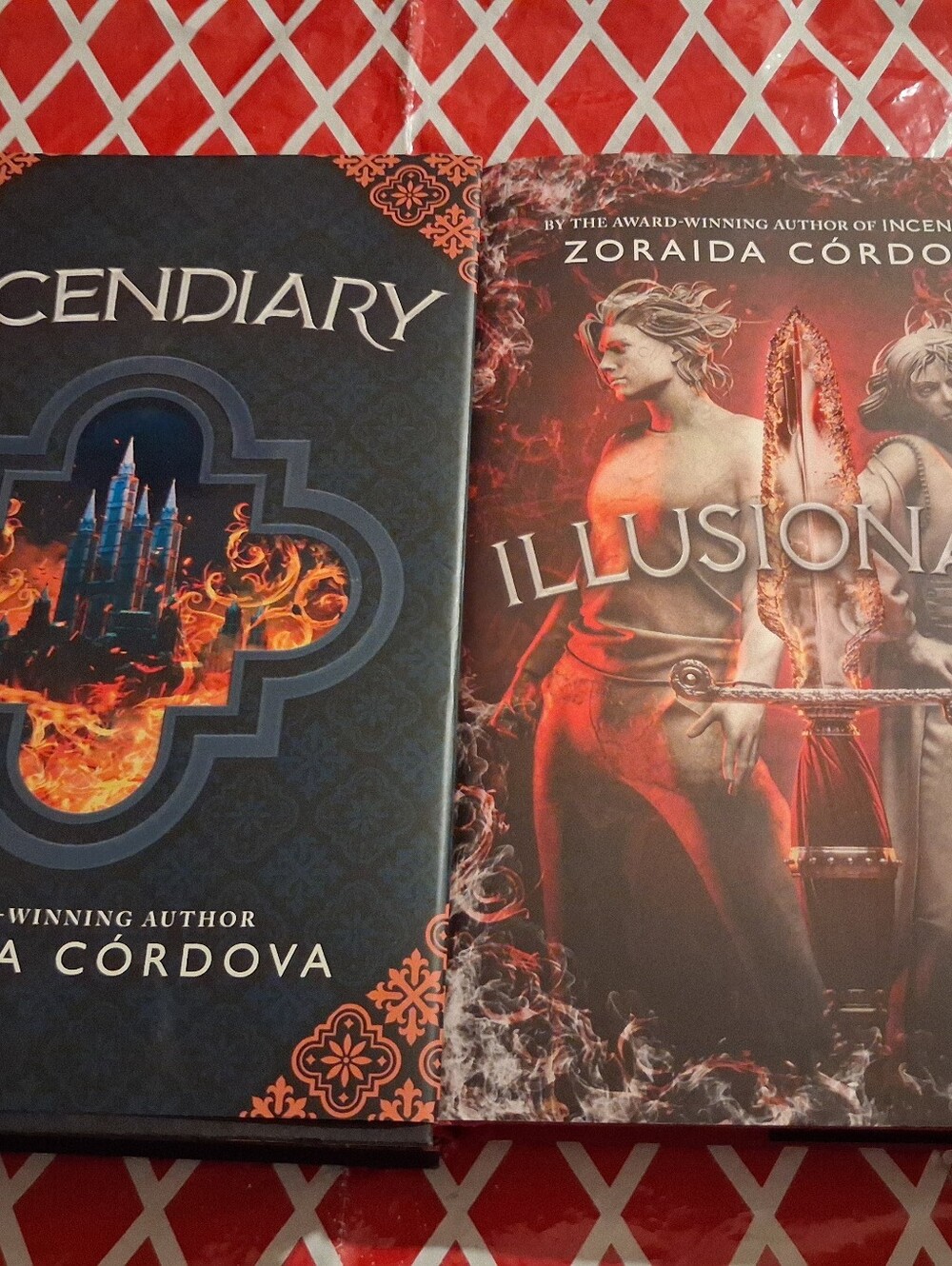 2 Zoraida Cordova Hardcover Book Lot Incendiary ( Signed ) and Illusionary. In